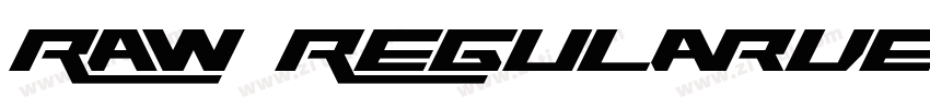 RAW RegularVersion字体转换